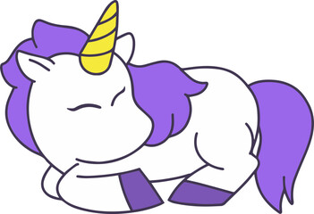Cute Sleeping Unicorn