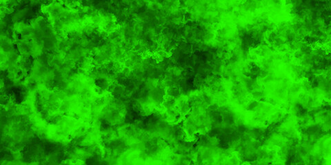 Abstract background with Scary Green and black horror background. Green painted powder explosion. Bright Blue space nebula . Green & Black color old concrete wall for background.