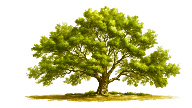 Tree isolated on white background. Tree isolated on transparent Background. Tree PNG