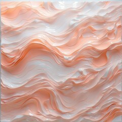 Obraz premium Illustration, postcard: abstract holographic backgrounds with peach gradient. 