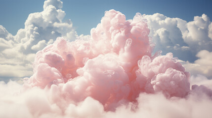 An image representing the concept of cloud computing, with floating, ethereal forms.