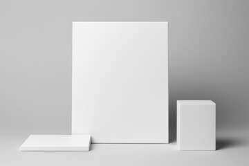 Fototapeta premium Blank Stationery Set Mockup created with Generative AI