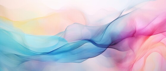 Smooth abstract in vibrant hues. AI generated.