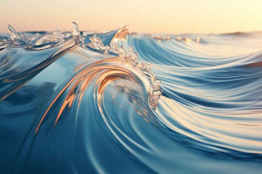 A visual effect where interlacing lines create the illusion of waves or ripples.