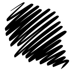 Obraz premium Scribble, doodle transparent background.