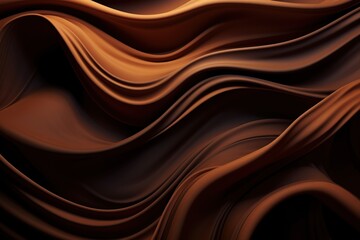 Abstract brown background with waves. Created with Ai