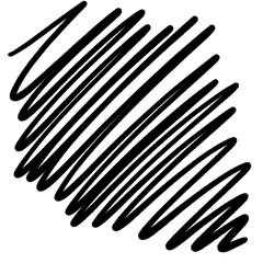 Scribble, doodle transparent background.