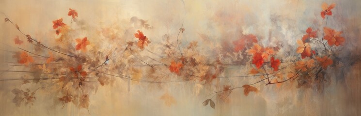 Obraz na płótnie Canvas Dry flowers background for graphics use. Created with Ai