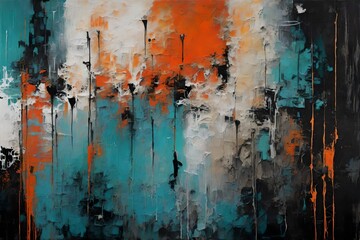 This image is of an original abstract art painting by T30 Gallery