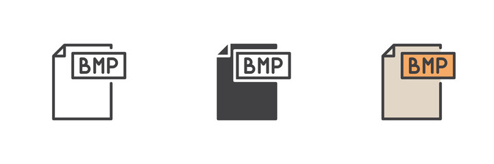 BMP file different style icon set