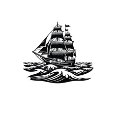 Ship Black template logo dowload