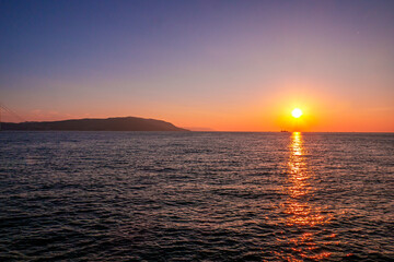 海に沈む夕日