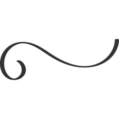 Calligraphy Swirl Element