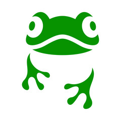 Frog Vector Logo Design Template