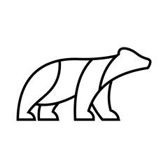 Polar Bear Vector Logo Design Template