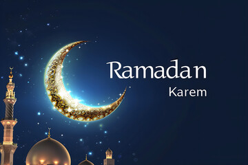 ramadan Kareem, Ramadan crescent moon, Eid Mubarak Islamic festival social media banner and Eid Mubarak Post Template, islam