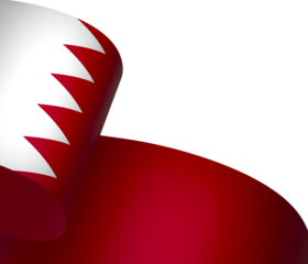 Bahrain flag element design national independence day banner ribbon png
