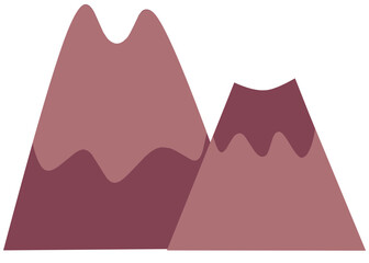 Mountain Illustration, Cute Mountain, Hill