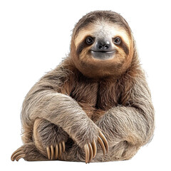 Fototapeta premium Sloth isolated white background
