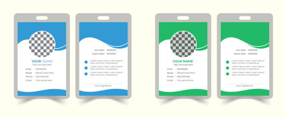 Modern Identity Card,  ID Card Template, Employee Id card for your company
