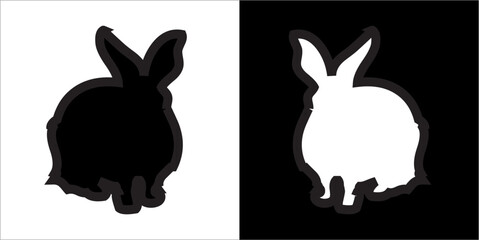Illustration vector graphics of rabbit icon