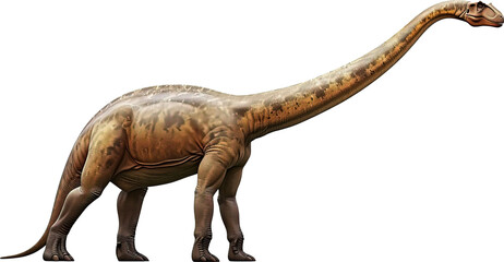 Fototapeta premium Brachiosaurus on transparent background. PNG