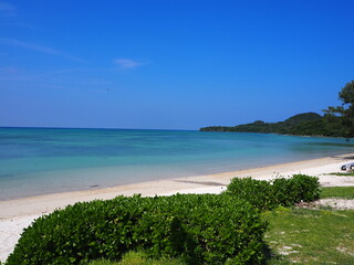 Fototapeta na wymiar the beautiful beach in ishigaki island Okinawa JAPAN