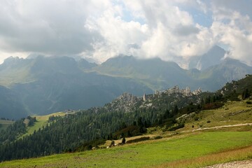 Fototapeta na wymiar Dolomite's landscape in Alta Badia