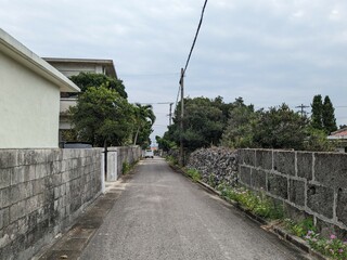 the old town of kohama island in Okinawa JAPAN