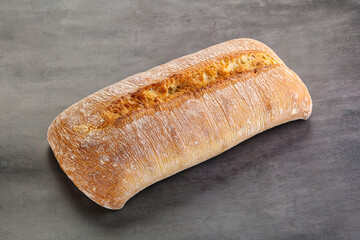 Italian ciabatta bread fresh and crust