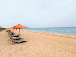 the beach of kohama island in Okinawa JAPAN, Unfortunately it is  cloudy, but it is very beautiful