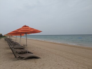 the beach of kohama island in Okinawa JAPAN, Unfortunately it is  cloudy, but it is very beautiful