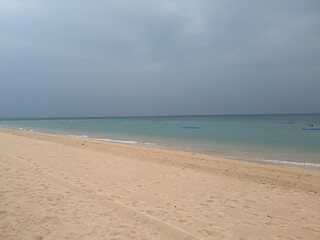 the beach of kohama island in Okinawa JAPAN, Unfortunately it is  cloudy, but it is very beautiful