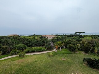 the beautiful garden of resot hotel in Okinawa Japan