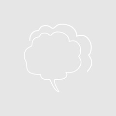 Abstract bubble chat vector element