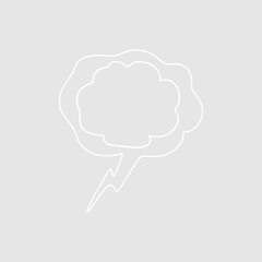 Abstract bubble chat vector element