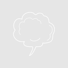 Abstract bubble chat vector element