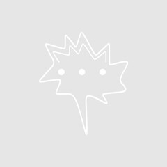 Abstract bubble chat vector element