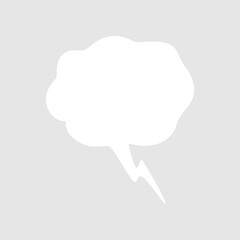 Abstract bubble chat vector element
