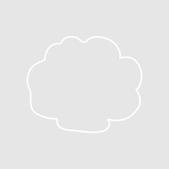 Abstract bubble chat vector element