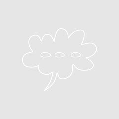 Abstract bubble chat vector element