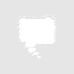 Abstract bubble chat vector element