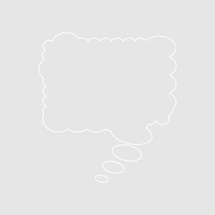 Abstract bubble chat vector element