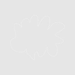 Abstract bubble chat vector element