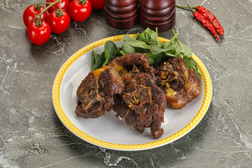 Grilled Lamb neck with spices
