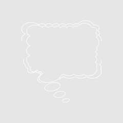 Abstract bubble chat vector element