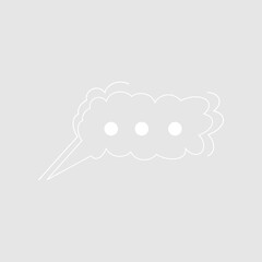 Abstract bubble chat vector element