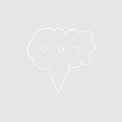 Abstract bubble chat vector element