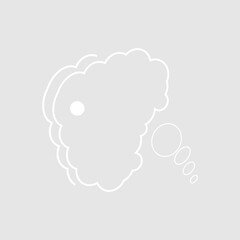 Abstract bubble chat vector element