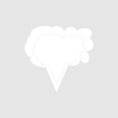 Abstract bubble chat vector element